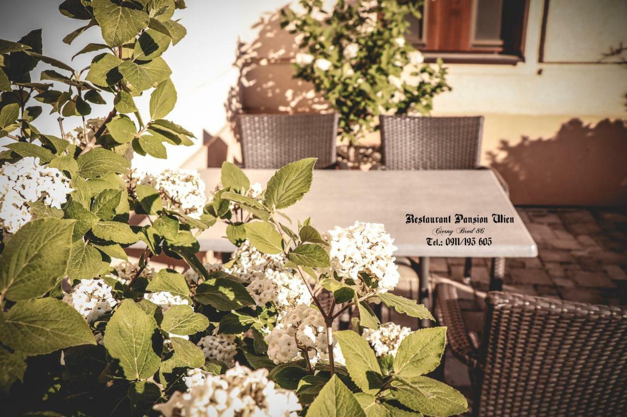 Restaurant Pansion Wien Cierny Brod Exterior photo